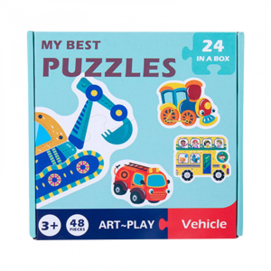MY BEST PUZZLES VEHICLE 48 PCS
