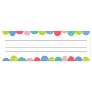 RAINBOW DROPS RAINBOW DOODLES NAME PLATE