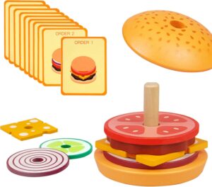JUEGO DE APILAR HAMBURGUESA - MAKING A BURGER