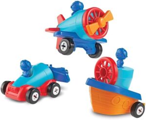 CONSTRUYE CARRO, AVION Y BOTE - 1-2-3 BUILD IT CAR PLANE BOAT