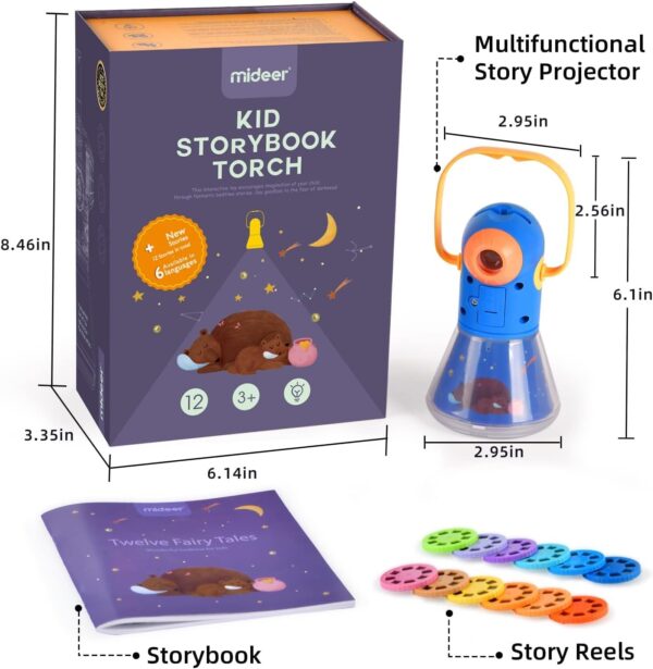 71CkS6n3gOL._AC_SL1500_ PROYECTOR Y LIBRO DE CUENTOS CLASICOS - KIDS STORYBOOK TORCH