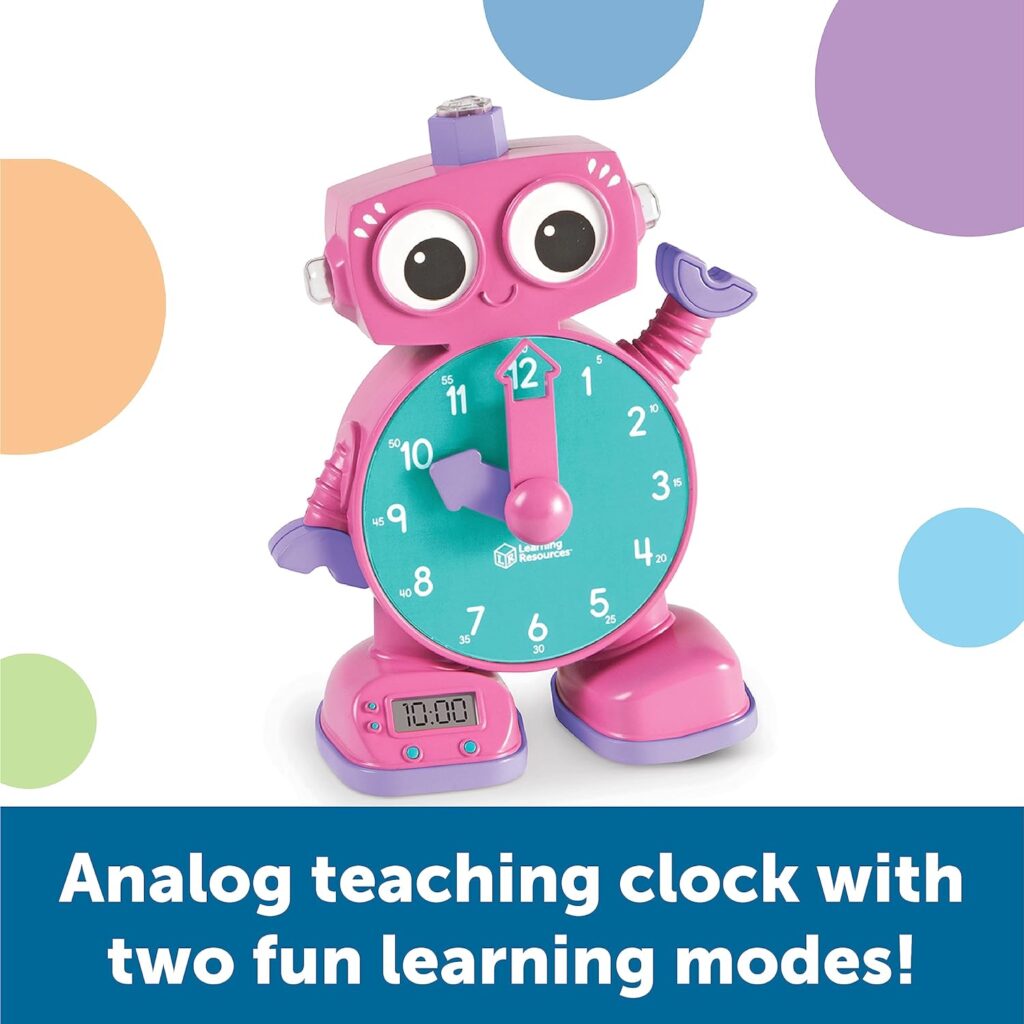 APRENDE LA HORA ROSADO - TOCK THE LEARNING CLOCK PINK - Teaching Tools