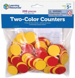 FICHAS DE CONTAR SET DE 200 - RED AND YELLOW COUNTERS