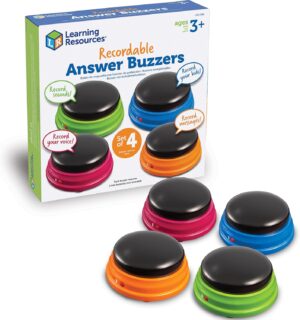 BOTONES PARA GRABAR Y REPRODUCIR - RECORDABLE ANSWER BUZZERS SET OF 4