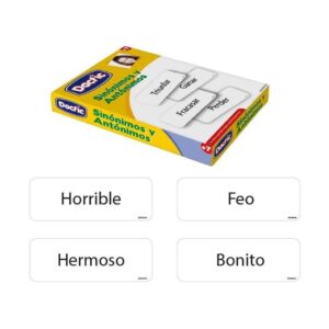 TARJETAS SINONIMO/ANTONIMO 6X17CM - FLASHCARDS