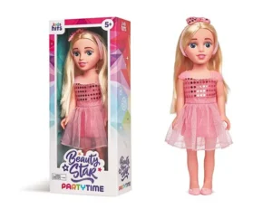 MUÑECA PRINCESA - BEAUTY STAR PARTY TIME PINK