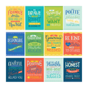 PÓSTERS DE RASGOS DE CARÁCTER POSITIVOS - POSITIVE CHARACTER TRAITS POSTER SET