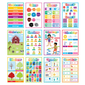 PÓSTERS DE APRENDIZAJE TEMPRANO EN ESPAÑOL - SPANISH EARLY LEARNING POSTERS