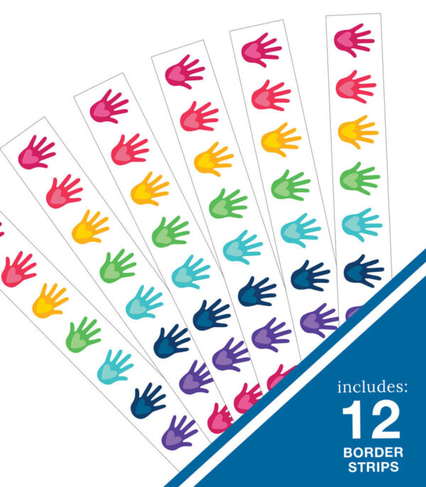 BORDES CON DISEÑOS DE MANOS CON CORAZÓN  - HANDS WITH HEARTS BORDERS