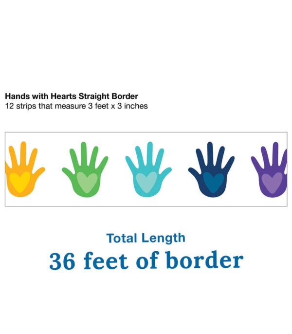 BORDES CON DISEÑOS DE MANOS CON CORAZÓN  - HANDS WITH HEARTS BORDERS
