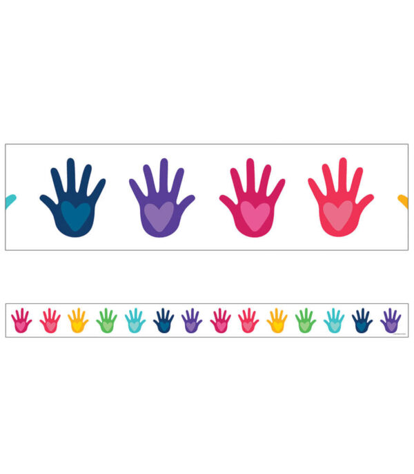 BORDES CON DISEÑOS DE MANOS CON CORAZÓN  - HANDS WITH HEARTS BORDERS