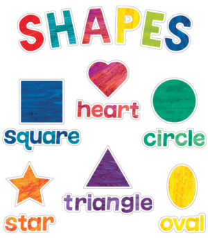 SET DE MINI CARTELERA CON FORMAS -  SHAPES MINI BULLETIN BOARD SET