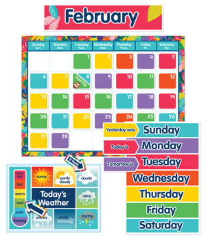 CONJUNTO DE TABLÓN DE ANUNCIOS ONE WORLD CALENDAR - ONE WORLD ONE WORLD CALENDAR BULLETIN BOARD SET