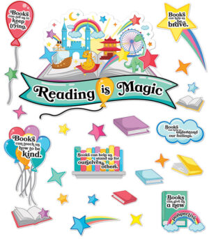 SET DE DECORACIÓN DE LECTURA - READING IS MAGIC BULLETIN BOARD SET