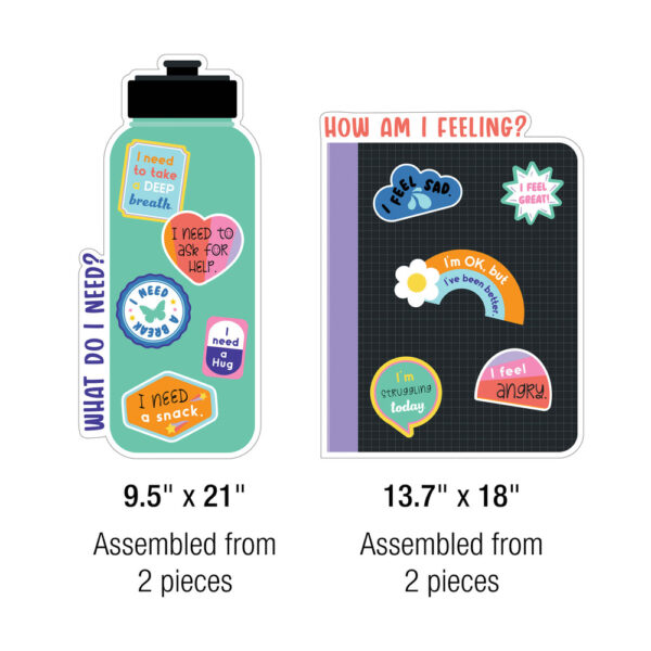 SET DE STICKERS Y DECORACIÓN PARA AULA - VIBE CHECK BULLETIN BOARD