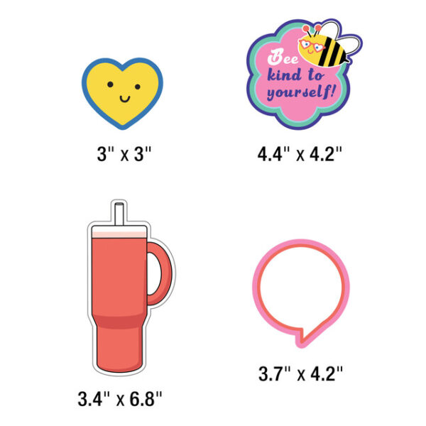 SET DE STICKERS Y DECORACIÓN PARA AULA - VIBE CHECK BULLETIN BOARD