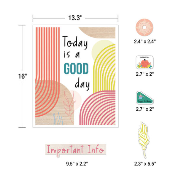 CONJUNTO DE TABLÓN DE ANUNCIOS CALENDARIO FIEL A TI - TRUE TO YOU CALENDAR BULLETIN BOARD SET