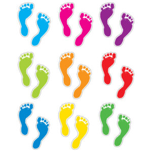 RECORTES DE HUELLAS DE PIES - FOOTPRINTS CUTOUTS