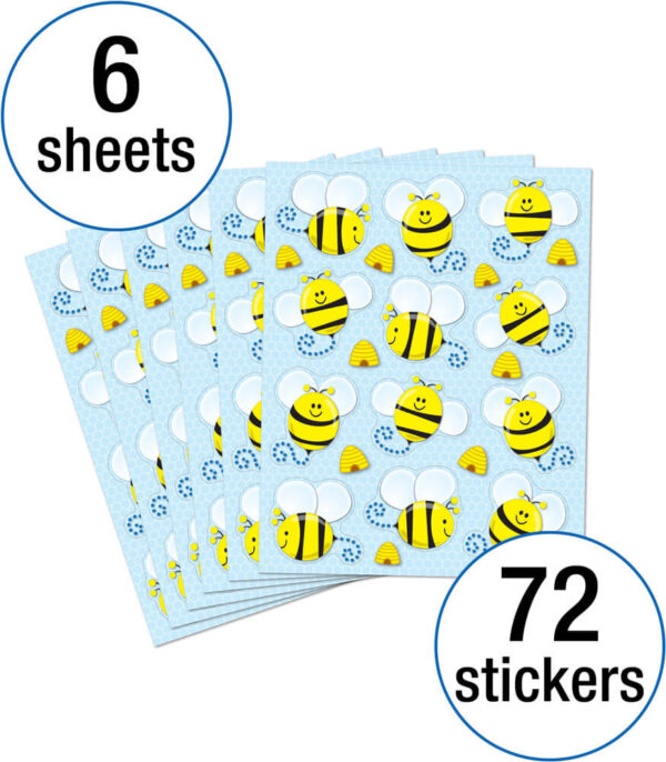 PEGATINAS CON FORMA DE ABEJAS - BEES SHAPE STICKERS