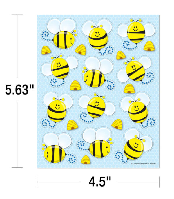 PEGATINAS CON FORMA DE ABEJAS - BEES SHAPE STICKERS