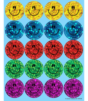 CARAS SONRIENTES DAZZLE PEGATINAS - DAZZLE SMILEY FACES DAZZLE STICKERS