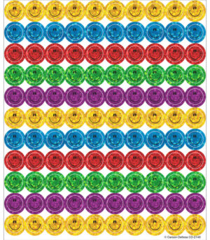 CARAS SONRIENTES SELLOS DE GRÁFICO MULTICOLOR - SMILEY FACES MULTICOLOR CHART SEALS