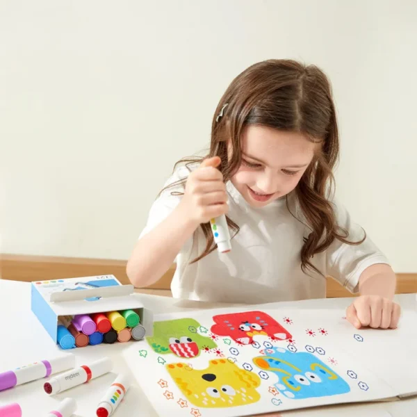 MARCADORES CON SELLOS 6 COLORES - DUAL TIP WASHABLE MARKERS
