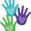 UN MUNDO CON MANOS Y CORAZONES RECORTABLES - ONE WORLD HANDS WITH HEARTS CUT OUTS