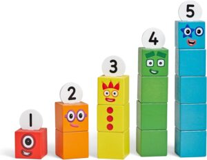 TROZOS  1 AL 5 NUMBERBLOCKS  - ONE TO FIVE WOODEN BLOCKS