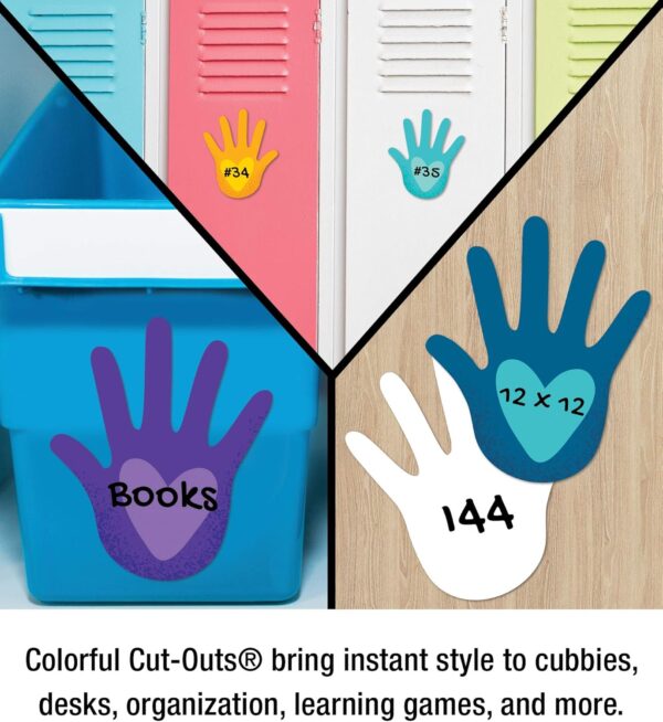 UN MUNDO CON MANOS Y CORAZONES RECORTABLES - ONE WORLD HANDS WITH HEARTS CUT OUTS