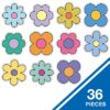 RECORTES DE FLORES RETRO REMIX ELEMENTALES - ELEMENTARY RETRO REMIX FLOWERS CUTOUTS