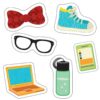 DECORACIÓN HIPSTER -  HIPSTER GEAR MINI CUT OUTS