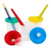 BOTES PARA PINTURA SET DE 10 BOTES CON 10 PINCELES