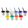 BOTES PARA PINTURA SET DE 10 BOTES CON 10 PINCELES