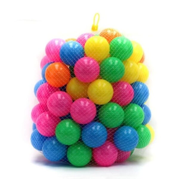 RED DE 100 PELOTAS 6.5 CMS COLORES PASTEL