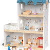 CASA DE MADERA CON MUEBLES - WOODEN DOLLHOUSE