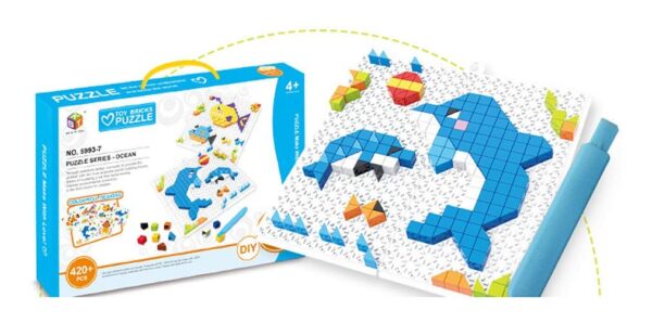 MOSAICO ANIMALES MARINOS 420 PCS -  PUZZLE SERIES OCEAN