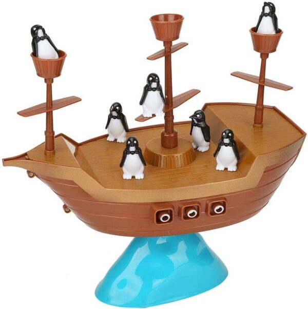 BALANCEADO PINGUINOS- PIRATE BOAT BALANCING GAME