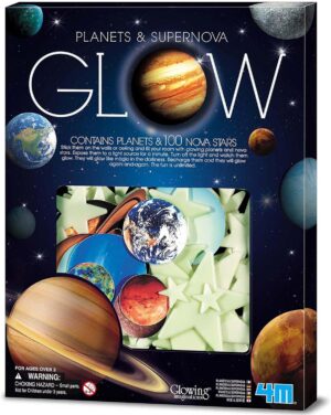 PLANETAS Y ESTRELLAS 100 PCS - GLOW PLANETS AND SUPER NOVA