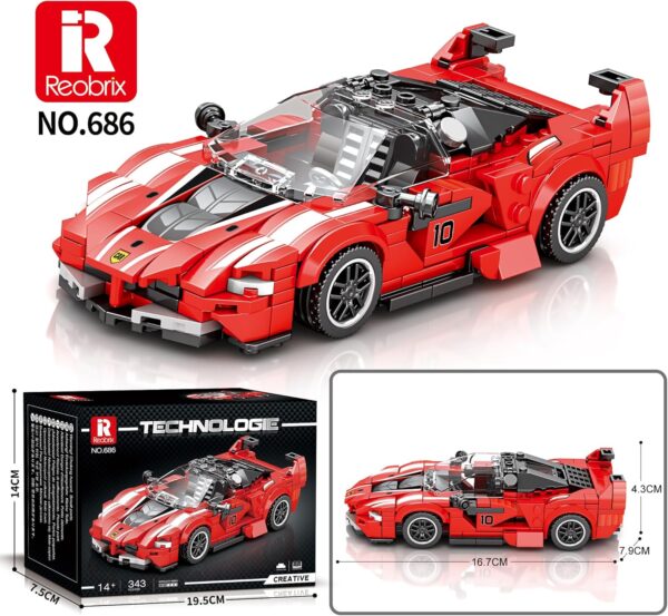 REOBRIX 686 FERRARI ROJO FXX-K -392 PIEZAS