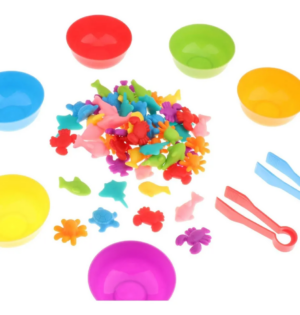 CONTADORES ANIMALES DEL MAR Y PINZAS 56 PCS