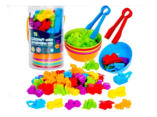 CONTADORES TRANSPORTES Y PINZAS 36 PCS