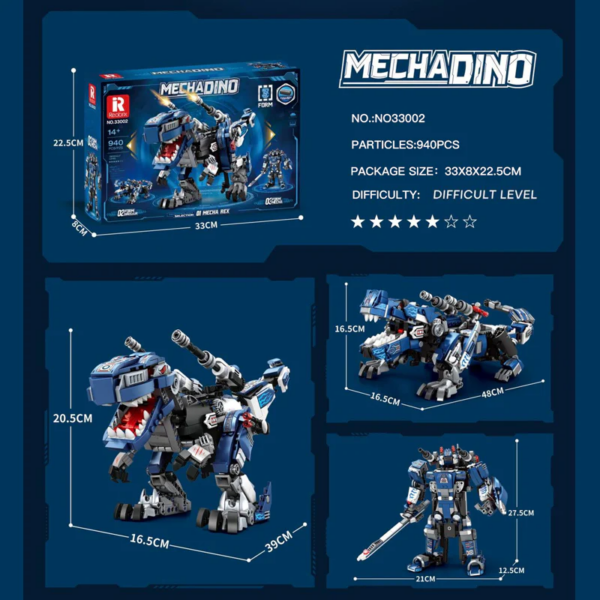 DINOSAURIO DE LEGO - MECHA DINO 940 PCS