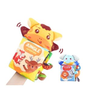 LIBRO CON TITERE JUNGLA - HAND PUPPET CLOTH BOOK JUNGLE ADVENTURE