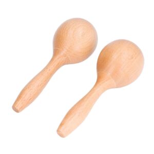 MARACAS DE MADERA 15CM.  2 UN.