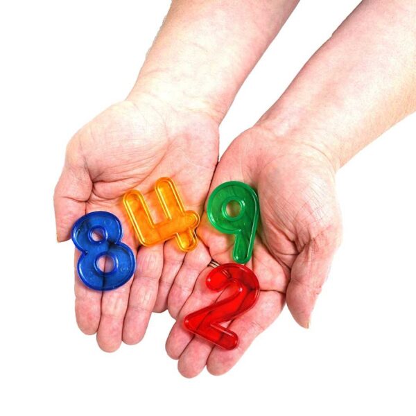 LETRAS Y NUMEROS TRANSPARENTES 66 PCS - TRANSPARENT LETTERS AND NUMBERS 66 PCS