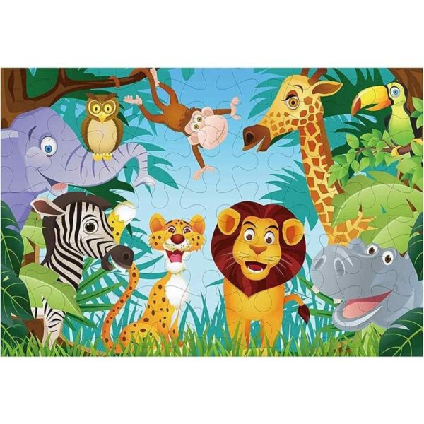 ROMPECABEZAS GIGANTE ANIMALES DE LA JUNGLA 48 PCS