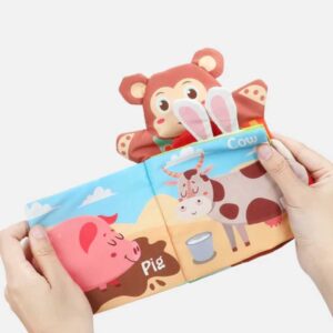 LIBRO CON TITERE GRANJA - HAND PUPPET CLOTH BOOK IDYLLIC FARM