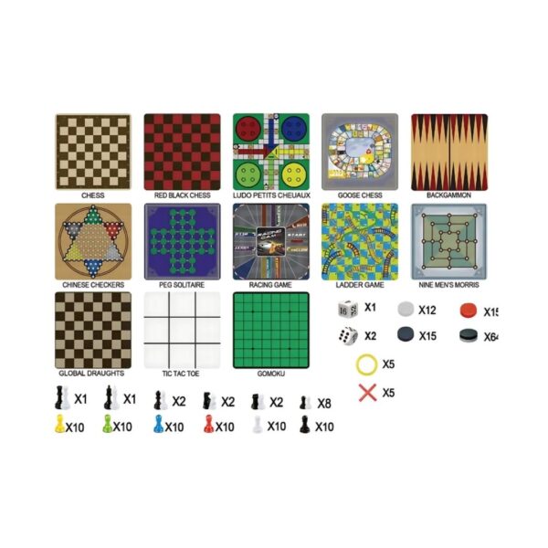 JUEGOS DE MESA 13 EN 1