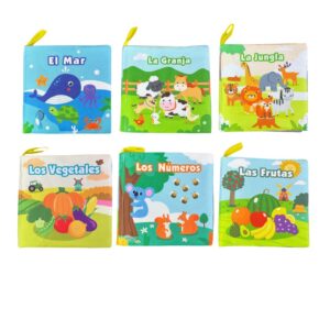 LIBROS DE TELA PARA BEBE (6 UN)